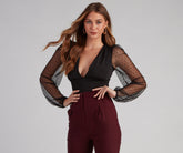 Simplicity is Bliss – Bodysuit mit Schweizer Punktärmeln